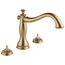 Cassidy Roman Tub Trim, Less Handles (Champagne Bronze), T2797-CZLHP