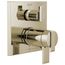 Ara Angular Modern TempAssure 17T Series Valve Trim with 3-Setting Integrated Diverter (Polished Nickel), T27T867-PN