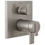 Ara Angular Modern TempAssure 17T Series Valve Trim with 3-Setting Integrated Diverter (Stainless), T27T867-SS
