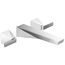 Trillian 2 Handle Wall Mount Bathroom Faucet Trim (Lumicoat Chrome), T3543LF-PR-WL
