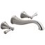 Cassidy 2 Handle Wall Mount Bathroom Faucet Trim (Stainless), T3597LF-SSWL