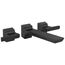 Pivotal Two-Handle Wall Mount Bathroom Faucet Trim (Matte Black), T3599LF-BLWL