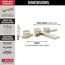 Pivotal 2 Handle Wall Mount Bathroom Faucet Trim (Lumicoat Polished Nickel), T3599LF-PN-PR-WL