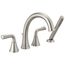 Kayra Roman Tub Trim w/ Hand Shower (Stainless), T4733-SS