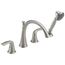 Lahara Roman Tub w/ Handshower Trim (Stainless), T4738-SS
