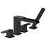 Ara Roman Tub Trim w/ Channel Spout and Hand Shower (Matte Black), T4768-BL