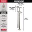Galeon Free Standing Tub Filler, 1.75 GPM (Lumicoat Stainless), T4771-SS-PR-FL