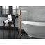 Zura Single Handle Floor Mount Tub Filler Trim with Hand Shower, 1.75 GPM (Champagne Bronze), T4774-CZFL