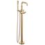 Broderick Floor Mount Tub Filler Trim- Less Handle, 1.75 GPM (Lumicoat Champagne Bronze), T4784-CZ-PR-LHP-FL