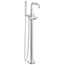 Broderick Floor Mount Tub Filler Trim- Less Handle, 1.75 GPM (Lumicoat Chrome), T4784-PR-LHP-FL