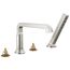 Tetra Roman Tub Trim with Hand Shower, 1.75 GPM (Lumicoat Stainless), T4789-SS-PR-LHP