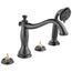 Cassidy Roman Tub w/ Hand Shower Trim, Less Handles (Venetian Bronze), T4797-RBLHP
