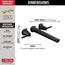 Galeon Wall Mount Tub Filler (Matte Black), T5771-BLWL