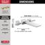 Pivotal Wall Mount Tub Filler Trim (Lumicoat Chrome), T5799-PR-WL