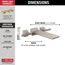 Pivotal Wall Mount Tub Filler Trim (Lumicoat Stainless), T5799-SS-PR-WL