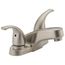 Core Two Handle Bathroom Faucet w/ Metal Push Pop-Up Drain (Brushed Nickel), P299628LF-BN-M