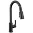Flute Single Handle Pulldown Kitchen Faucet (Matte Black), P7912LF-BL