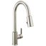 Flute Single Handle Pulldown Kitchen Faucet (Stainless Steel)