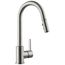 Precept Single Handle Pull Down Kitchen Faucet, 1 or 3-Hole 8" Installation w/ 2 Function Pull Down Sprayer (Stainless Steel), P7946LF-SS