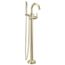 Trinsic Single Handle Floor Mount Tub Filler Trim w/ Hand Shower (Polished Nickel), T4759-PNFL