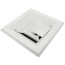 6" x 6" (Wall Opening Size) 3-Way Aluminum Square Ceiling Diffuser (White)