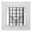 6" x 6" (Wall Opening Size) 3-Way Aluminum Square Ceiling Diffuser (White)