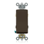 20A, 120/277V Decora Plus Rocker 4-Way AC Quiet Switch, Commercial Spec Grade, Self Grounding, Back & Side Wired, (Brown)