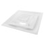 T-Bar 3-Cone Fixed Pattern Diffuser w/ 12" Collar