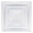 T-Bar 2-Cone Fixed Pattern 4-Way Diffuser w/ 8" Collar (White)