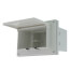 White Low Profile Weatherproof InBox with Adapter Sleeve for New Brick Construction