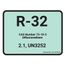 R-32 Cylinder Tank Label (Pack of 10)