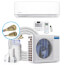 DIY 3rd Gen 18,000 BTU, R-410A, 20 SEER Energy Star Ductless Mini-Split AC and Heat Pump w/ 25ft Install Kit, Package (230V)