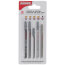 High Carbon Steel/High Speed Steel T-Shank Jig Saw Blade Set for Wood & Metal (Pack of 5)