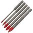 5-Piece Hard Tile & Stone Carbide Tipped Drill Bit Set