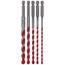 5-Piece SPEEDemon Red Granite Carbide-Tipped Hammer Drill Bit Set