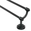 Iso Matte Black 24" Double Towel Bar, DN0722BL