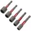 5 Piece 2-9/16" Magnetic Nut Setter Assorted Pack (1/4", 5/16", 3/8", 7/16", 1/2")