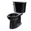 CST786CEF#51 Drake Transitional 2-Piece Elongated 1.28 GPF Universal Height Tornado Flush Toilet (Ebony)