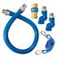 Gas Hose Kit, 1/2" x 48", With Swivels, 1650BPQ2SR48