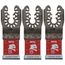 1-1/4" AMPED Steel Demon Universal Fit Carbide Teeth Oscillating Blade for Metal (3-Pack)