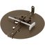 8" Steel Butterfly Damper (Brown)