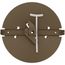 8" Steel Butterfly Damper (Brown)