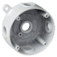 4-1/8" Dia., 1/2" Hub, 5 Outlets Round Outlet Box (White)