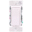 Univ. Decora Dimmable LED Incandescent Rocker-Slide Dimmer - White/Light Almond/Ivory (120V)