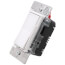 Universal Decora Dimmable LED, CFL, MLV, Incandescent Rocker-Slide Dimmer - White, Light Almond, Ivory (120V)