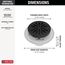 4" Tile-in Round Shower Drain (Matte Black), DT061411-BL