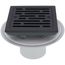 4" Tile-in Square Shower Drain (Matte Black), DT062412-BL