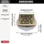 4" Tile-in Square Shower Drain (Champagne Bronze), DT062412-CZ