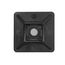 1" X 1" UV Black Cable Tie Mounting Base (Pack of 100)