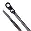 8" UV Black Mounting Hole Cable Tie (100 Pack)